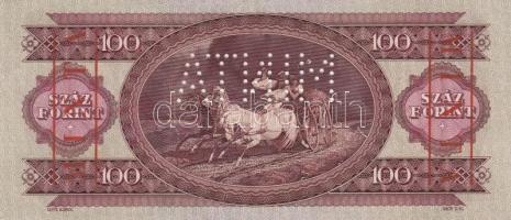 1960. 100Ft "MINTA" perforációval és felülnyomással "B 267 052911" T:I