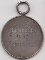 1900. "Nemzeti Hajós Egylet / Házi verseny 1900.szept.16." Ag díjérem (10.28g/0.800/30mm) ...