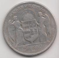 1930. 5P Ag "Horthy-jobbra" T:3