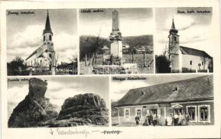 Terény Hangya szövetkezet, Szanda vára, templomok