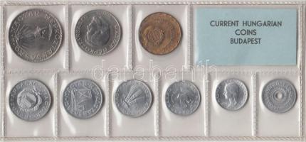 1975. 2f-10Ft 9db klf érmés forgalmi sor fóliatokban T:1