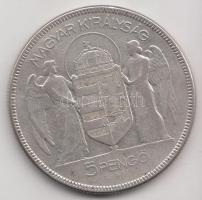1930. 5P Ag "Horthy-jobbra" T:3