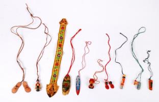 10 db kézzel készített szövet könyvjelző / bookmarks