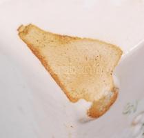 Cca 3 db-os  Gránit kerámia fűszertartó szett, sérült, matricás, 14×10 cm, m:15 cm