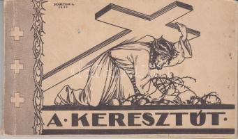 Márton Lajos: A keresztút 14 darabos képeslapfüzet; a Kalazantinus rendház kiadása / The Golgotha - booklet of 14 cards, pinx. Márton
