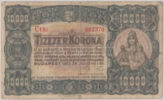 1923. 10.000K "Magyar Pénzjegynyomda Rt." T:III/III-