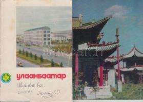 Ulánbátor modern képeslap sorozat tokban, 17 lap / Ulan Bator modern postcard series in case, 17 cards