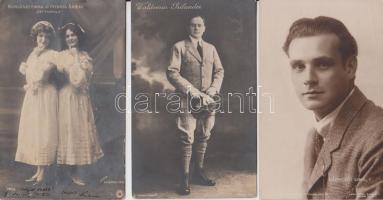 11 db régi motívum lap színészekről / 11 old motive cards, actors