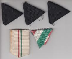 5db mellszalag kitüntetésekhez 5 pcs of ribbons to decorations