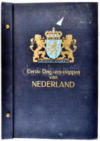 Holland album címerrel a borítón, 219 férőhellyel / Dutch album for 219 cards, coat of arms on the cover
