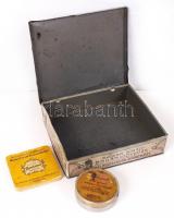 cca 1920-1930 3db, különböző fémdobozka: Sphinx egyiptomi szivarka, Dr. Wander széntabletta (tablett...