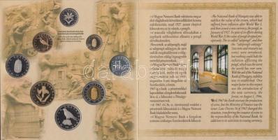 1999. 50f-100Ft 8klf db szett, díszcsomagolásban T:PP Csak 3000db! + 2001. 1Ft-100Ft 7klf db, szettb...