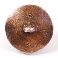 cca 1890 Ezüst (Ag) filigrán pitykegomb / 
Antique silver filigree button, 2x1,5cm, 4,8gr