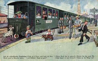 Schwäbische Eisebahne / Swabian railway, folklore, humour