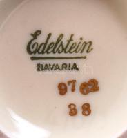 Porcelán tétel, jelzettek, egyiken apró máz hiba, kézzel festett, összesen: 4 db