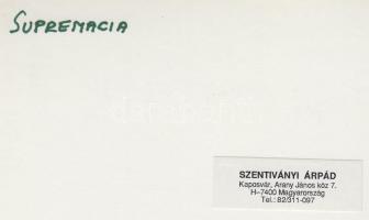 cca 1980-1990 Szentiványi Árpád Supremacia; vintage fotómontázs, pecséttel jelezve; 18x24 cm
