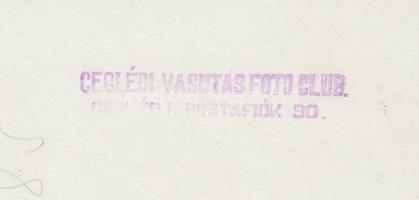 cca 1950-1960 Nánási István: Ceglédi látkép; vintage fotó, feliratozott 24x18 cm