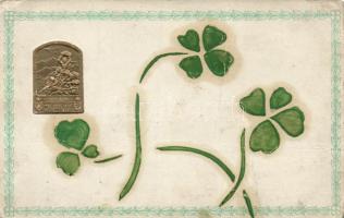 WWI Isonzo Armee, handmade postcard, Emb. (fa)