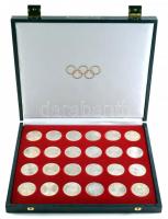 NSZK 1972. 10M Ag 24x klf "Olimpia Münchenben" kiadásban, díszdobozban T:1-2
GFR 1972. 10 ...