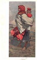Moravian folklore, Slovak woman, J. Úprka