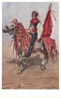 Moravian folklore, Slovak man on horseback, J. Úprka