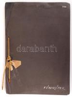 cca 1945-1955 Fotóalbum a budai vár épületeinek állapotáról, 9 db beragasztott 12x18 cm fénykép, kép...