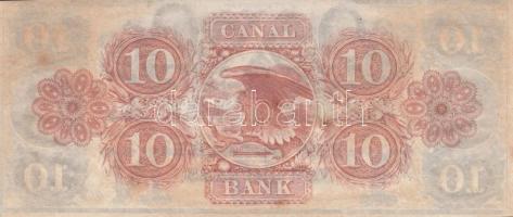 Amerikai Egyesült Államok / Louisiana / New Orleans / Canal Bank 1840. 10$ "B" sorozat dát...