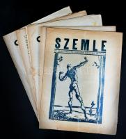 1921-1924 Szemle. Az erdélyi magyar irodalom, müvészet Helikonja. 5 szám különböző évfolyamokból