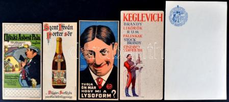 cca 1920 5db különféle számolócédula