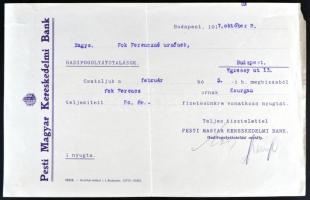 1917 2db bizonylat hadifogoly-átutalásról, Budapest-Kurgán