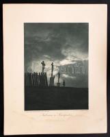 1914-1918 10db fénynyomat az Érdekes Újság harctéri felvételeiből, 36x30cm