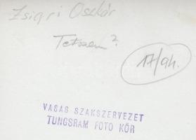 cca 1980 Zsigri Oszkár: Tetszem? vintage fotó, 24x10 cm