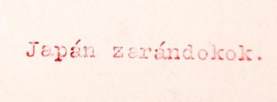 Cca 1900-1930 Japán zarándokok (Kerny István hagyatékából, de bizonyosan nem ő készítette) 15x23 cm