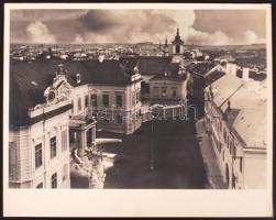 cca 1920-1930 Veszprém látképe a Várból nézve; jelzetlen, Balogh Rudolf hagyatékából 24x30 cm