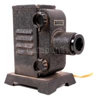 Lemezárgyári diavetítő, jelzett, 17×15 cm