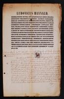 1862 Haynald Lajos (1816-1891) erdélyi püspök aláírása kinevezési okmányon