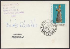 1979 Bíró László vintage fotómontázsa, aláírva, pecsételve; 15x10 cm