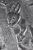 Kínai Császárság / Qing Dinasztia DN. "Nyúl éve" Ag horoszkóp nemesfémtömb pecsétírással (...