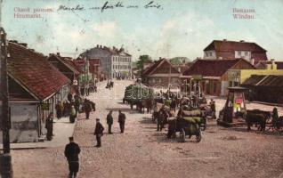 Ventspils, Windau; hay market (Rb)