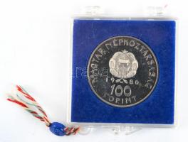 1980. 100Ft "Szovjet-magyar közös űrrepülés" T:PP Eredeti plombált MNB plasztiktokban