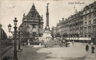 Brussels, Bruxelles; Monument élevé a la mémoire d'Anspach / Anspach Monument (fl)