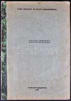 1981 Dr. Tordy László: Postaismeret. Postai kézbeitő- és felvevő szakmunkásképzés - Postavezérigazgatóság. Gépirat, papírkötésben