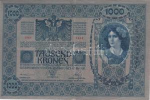 1902. 1000K (2x) mindkettő piros "Magyarország" körbélyegzővel, kétféle színváltozat T:II,...