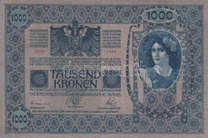 1902. 1000K (2x) mindkettő piros "Magyarország" körbélyegzővel, kétféle színváltozat T:II,...