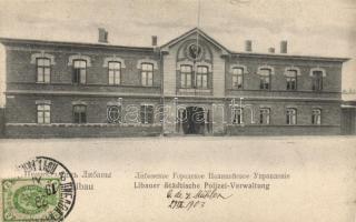 Liepaja, Libau; municipal police office (small tear)