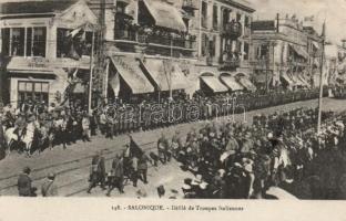 Thessaloniki, Italian troops parade