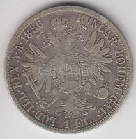 Ausztria 1886. 1Fl Ag "Ferenc József" T:3 Austria 1886. 1 Florin Ag "Franz Joseph" C:F