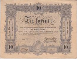 1848. 10Ft "Kossuth bankó" T:II-,III