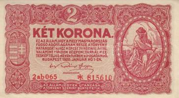 1920. 2K "2ab" (3x) egymás utáni sorszámmal T:I,I-