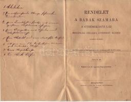 1889 Rendelet bábák számára gyermekágyi láz megakadályozása céljából